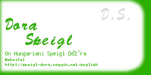 dora speigl business card